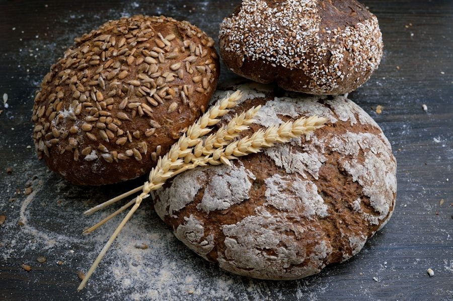 Fresh sourdough loaves