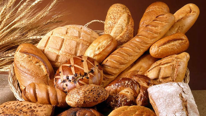 Basket of festive breads